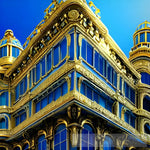 The White And Gold Palace Palace#3 Architecture Ai Art