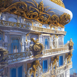 The White And Gold Palace Palace#8 Architecture Ai Art
