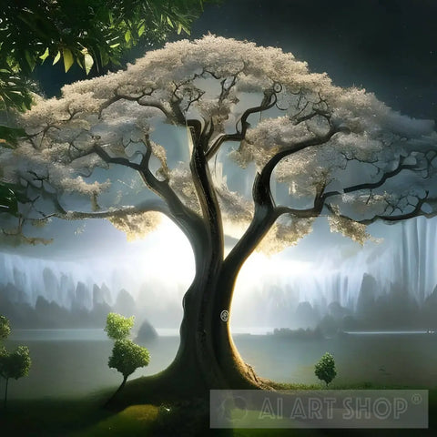 The White Tree Of Life Ai Artwork