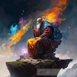 The Wise Old Monk On The Mountain Ai Artwork