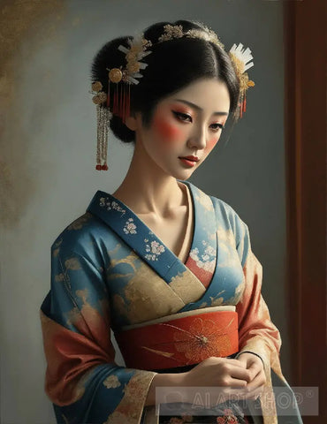 The Wondering Geisha Ai Artwork