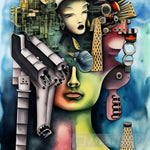 Thoughts In The Head Of Iron Lady Surrealism Ai Art