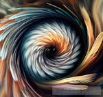 Threaded Feathers Modern Ai Art