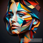 Three Dimensional Woman Abstract Ai Art