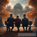 Three Men Sitting Together Ai Artwork