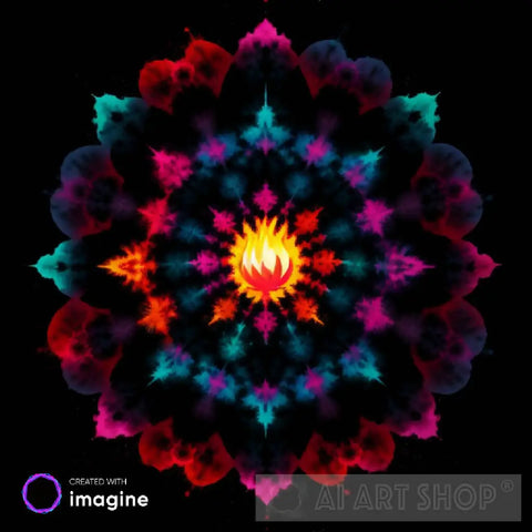 Tiedye Flora Nature Ai Art