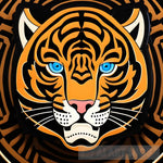 Tiger Head Potrait Art Animal Ai Art