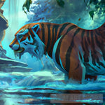 Tiger In Jungle Animal Ai Art