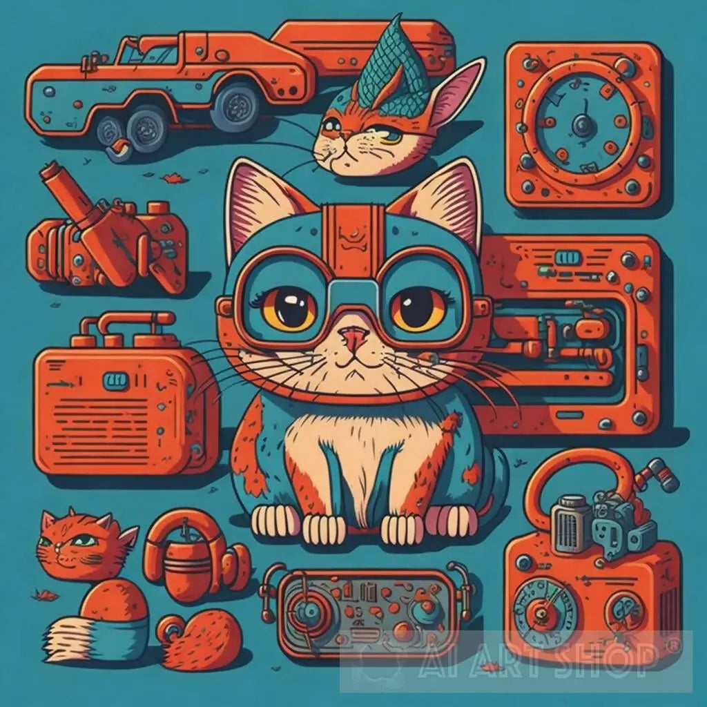 Tiped the pilot cat
