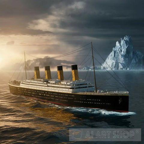 Titanic Ship Ai Artwork