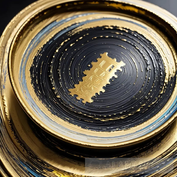 AI Generated painting Token Gold and Black