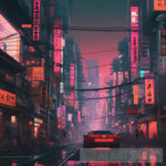 Tokyo Nights Street Ai Art