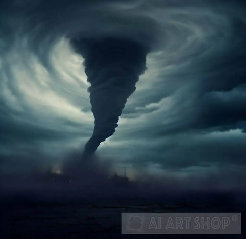 Tornado Sky Nature Ai Art