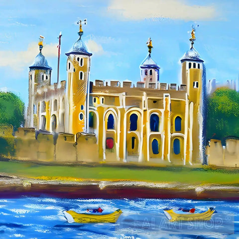 Tower Of London On A Sunny Day Architecture Ai Art