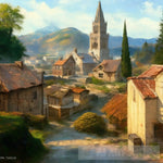 Town As A Painting Ai Painting