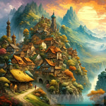 Town Landscape Ai Art