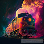 Train To The Cosmic Plane #2 Ai Artwork