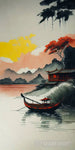 Tranquil Boat On A Lake: High-Quality Ai Art For Home Decor Animal