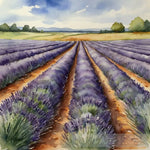 Tranquil Lavender Field Ai Painting