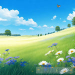 Tranquil Meadow #2 Landscape Ai Art