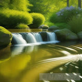 ’Tranquil Pond: A Mallard’s Haven’ Animal Ai Art