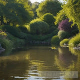 ’Tranquil Pond: A Mallard’s Haven’ Animal Ai Art