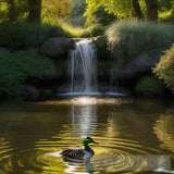 ’Tranquil Pond: A Mallard’s Haven’ Animal Ai Art
