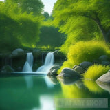 ’Tranquil Pond: A Mallard’s Haven’ Animal Ai Art