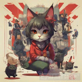 Transport Yourself To A World Of Anime And Organized Crime With This Unique Prompt Featuring Cat