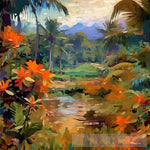 Tropical Haven Landscape Ai Art