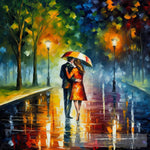 True Love In The Rain Ai Painting