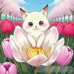 Tulip Landscape Ai Art