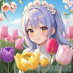 Tulip Landscape Ai Art