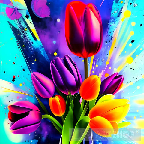 Tulips Still Life Ai Art