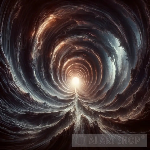 Tunnel Vision Abstract Ai Art