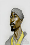 Tupac Shakur Portrait Ai Art
