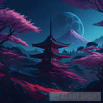 Twilight Temple Landscape Ai Art