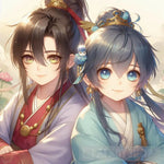 Two Beautiful Young Children In Ancient China Danmei Style Ai Artwork