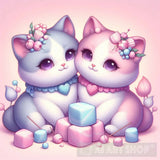 Two Marshmellow Kitten Ai Painting