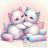 Two Marshmellow Kitten Ai Painting