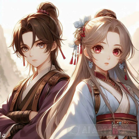 Two Teens In Ancient China Danmei Style Ai Artwork