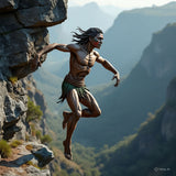 Art at mountain cliff