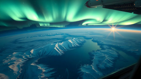 Auroras from atmosphere