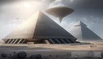 Ufo And Pyramids Architecture Ai Art
