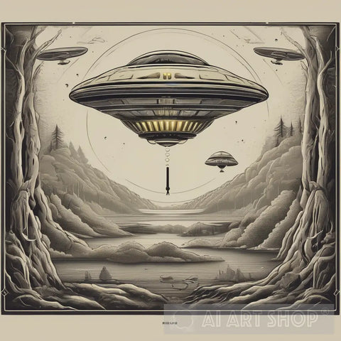 Ufo Invasion Ai Artwork