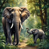 Elephant in the jungle #1