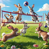 Meadow Match: Rabbits in Action