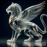 Un Gato Con La Forma Y Elegancia De Grifo Ai Painting