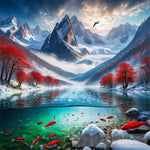 Under Ice Landscape Ai Art