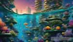 Underwater Cityscape Landscape Ai Art